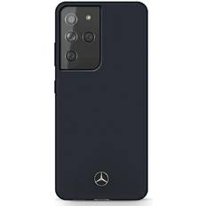 Mercedes MEHCS21LSILNA S21 Ultra G998 melyna/melynas kietas deklas, silikonine linija
