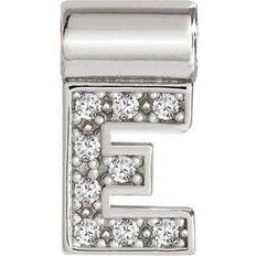 Schmuck Nomination SeiMia & CZ Letter E Pendant