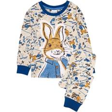 Peter Rabbit Childrens/Kids Pyjama Set (12-18 Months) (Blue/Cream)