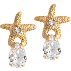 Svedbom sea Caroline Svedbom Mini Sea Star Earrings - Gold/Transparent