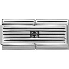 Nomination Classic Rows with CZ Double Charm