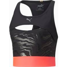 Amarillo Camisetas de tirantes Puma Run Ultraform AOP CR Top - Black/Pink