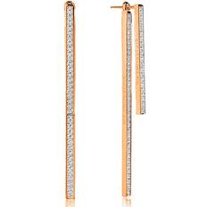 Sif Jakobs E1035-CZ-RG Earrings - Gold/Transparent