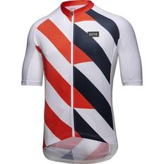 Gore wear jersey Gore Wear GORE WEAR Signal Jersey Men white/fireball 2022 Cycling Jerseys