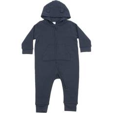 Blå Jumpsuits Larkwood Baby Unisex Fleece All-in-One Kicksuit