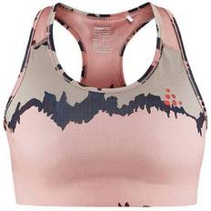 Beige Rintaliivit Craft Classic Training Bra - Orange