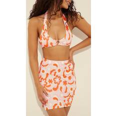NA-KD Melissa Bentsen x NA-KD Side Slit Mini Skirt