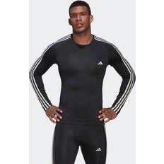 Adidas Camiseta Techfit 3S Manga Corta Negro Blanco - Black/White