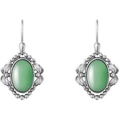 Georg Jensen Grøn Øreringe Georg Jensen 2022 Heritage Earrings - Silver/Green