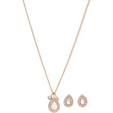 Fossil Damen Ohrringe Fossil Stevie Classics Mother-of-Pearl Necklace and Earrings Set