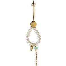 Stine A Heavenly Dream Hoop - Gold/Pearls/Turquoise