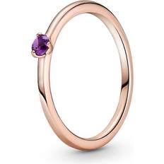 Purple Rings Pandora Sparkling Double Wishbone 189095C01 Women's Ring