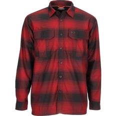 Simms ColdWeather Long-Sleeve Shirt for Men Auburn Red Buffalo Plaid