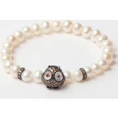 Lancaster Ladies'Bracelet JLA-BR-OWL-4-WH Sterling