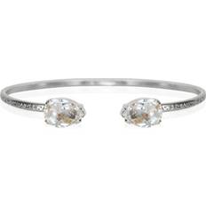 Caroline Svedbom Petite Drop Bracelet - Silver/Transparent