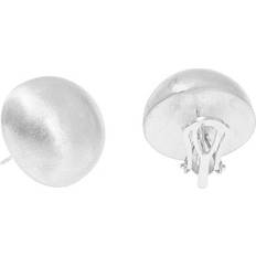CU Jewellery Feather Small Round Ørering - Sølv