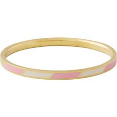 Design Letters Armbånd Design Letters Striped Candy Bangle - Pink