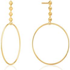 Ania Haie Shiny Spike Hoop Earrings - Gold