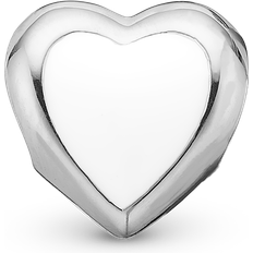 Hvid Charms & Vedhæng Christina Charms Big Enamel Heart