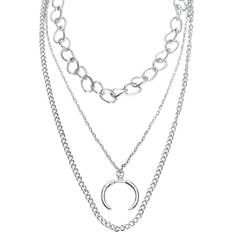 Gioielli Urban Classics Collana Open Ring Layering Argenté