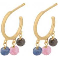 Pernille corydon twilight Pernille Corydon Twilight Hoops - Gold/Agate