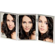 Chloe silver trippel 10x15 metal ramme