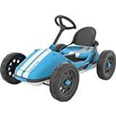 Pez Juguetes para Montar Chillafish Blue Monzi Rs Kids Foldable Pedal Go-Kart with Airless Ruberskin Tires, Medium