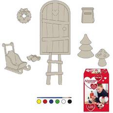 Det Gamle Apotek Julepynt Det Gamle Apotek Santa Door Paint Yourself Julepynt 15.5cm