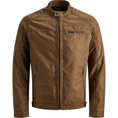 Jack & Jones Miesten Keinonahkatakki Musta