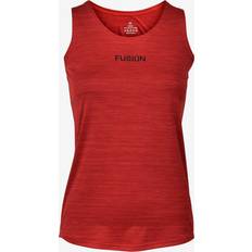 Røde Singleter Fusion C3 Singlet Women - Red Melang