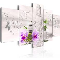 100.0 cm Tavlor Arkiio White Buddha 200x100 Tavla 200x100cm