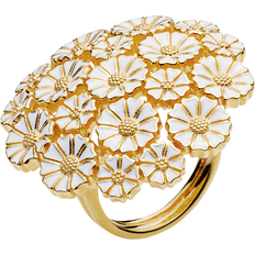 Lund copenhagen marguerit ring Lund Copenhagen Marguerit Daisy Ring - Gold/White