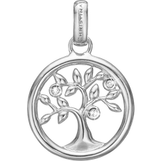 Tree Of Life Pendant & Necklace - Silver/Topaz