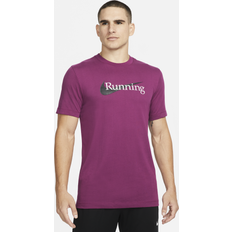 Nike Maglia a Maniche Corte Uomo Dri-Fit Violetta - Multi-Colore