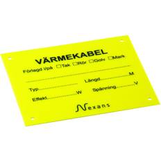 Varningsskylt Malmbergs Varningsskylt värmekabel