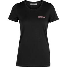 Icebreaker Women's Merino Tech Lite Low Crew T-shirt - Growers Club/Black