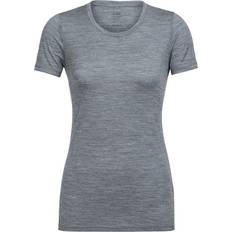 Icebreaker Women's Merino Tech Lite Low Crew T-shirt - Gritstone Heather