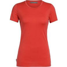 Icebreaker Women's Merino Tech Lite Low Crew T-shirt - Fire