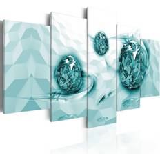 Arkiio Embedded In Turquoise 200x100 Artgeist sp. z o. o Tavla 200x100cm