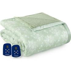 Micro Flannel Electric Heated Blankets Green (256.54x228.6cm)