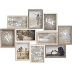 Multicoloured Photo Frames Nielsen Kollageram Mixad Trä 10x15 10st bilder Photo Frame