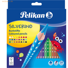 Pelikan Buntstifte SILVERINO 3-eckig dünn BD24LN 24Stk