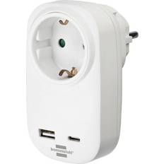 Überspannungsschutz Brennenstuhl 1508210 Junction box incl. USB charging port, Child safety, Surge protection