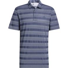 Adidas Two-Color Stripe Polo Shirt - Crew Navy/White