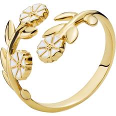 Livets træ ring Lund Copenhagen Marguerit Ring - Gold/White