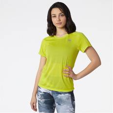 Running - Yellow Tops New Balance Accelerate Short Sleeve T Shirt Womens