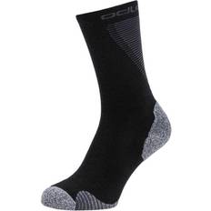 Sølv - Unisex Undertøj Odlo Strømper Socks crew ACTIVE WARM RUNNING 765800-10350 Størrelse 45-47