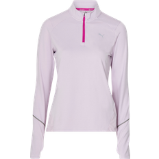 Correr - Rosa Suéteres Puma Sudadera Con Media Cremallera 5K Knit - Blanco