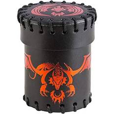 Q Workshop Q WORKSHOP Flying Dragon Black & red Leather Dice Cup