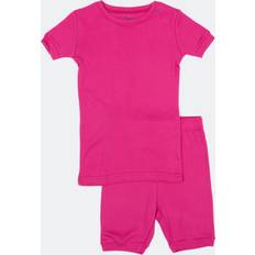 Pink two piece set Leveret Two-Piece Cotton Shorts Pajamas